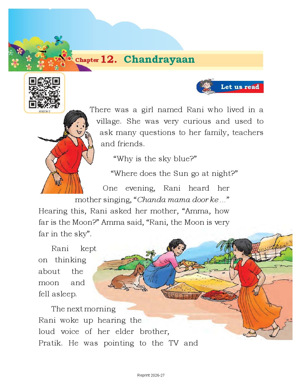 NCERT Book Class 3 English (Santoor) Chapter 12 Chandrayaan - Page 1 of 11