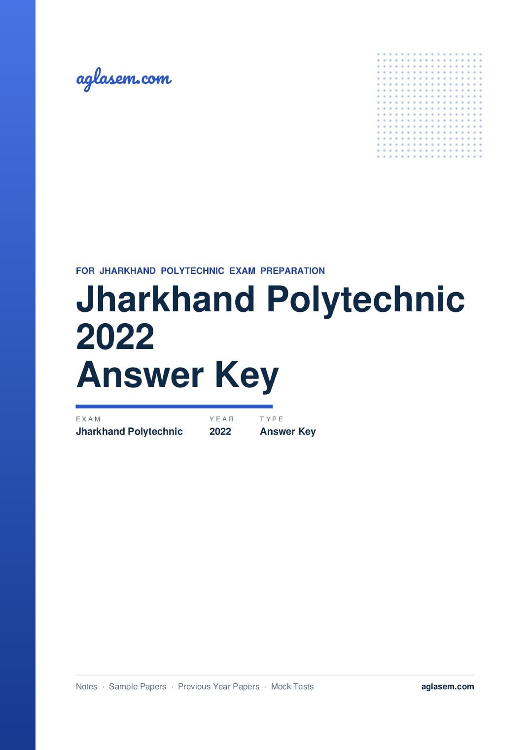 Jharkhand Polytechnic 2022 Answer Key - Page 1 of 5