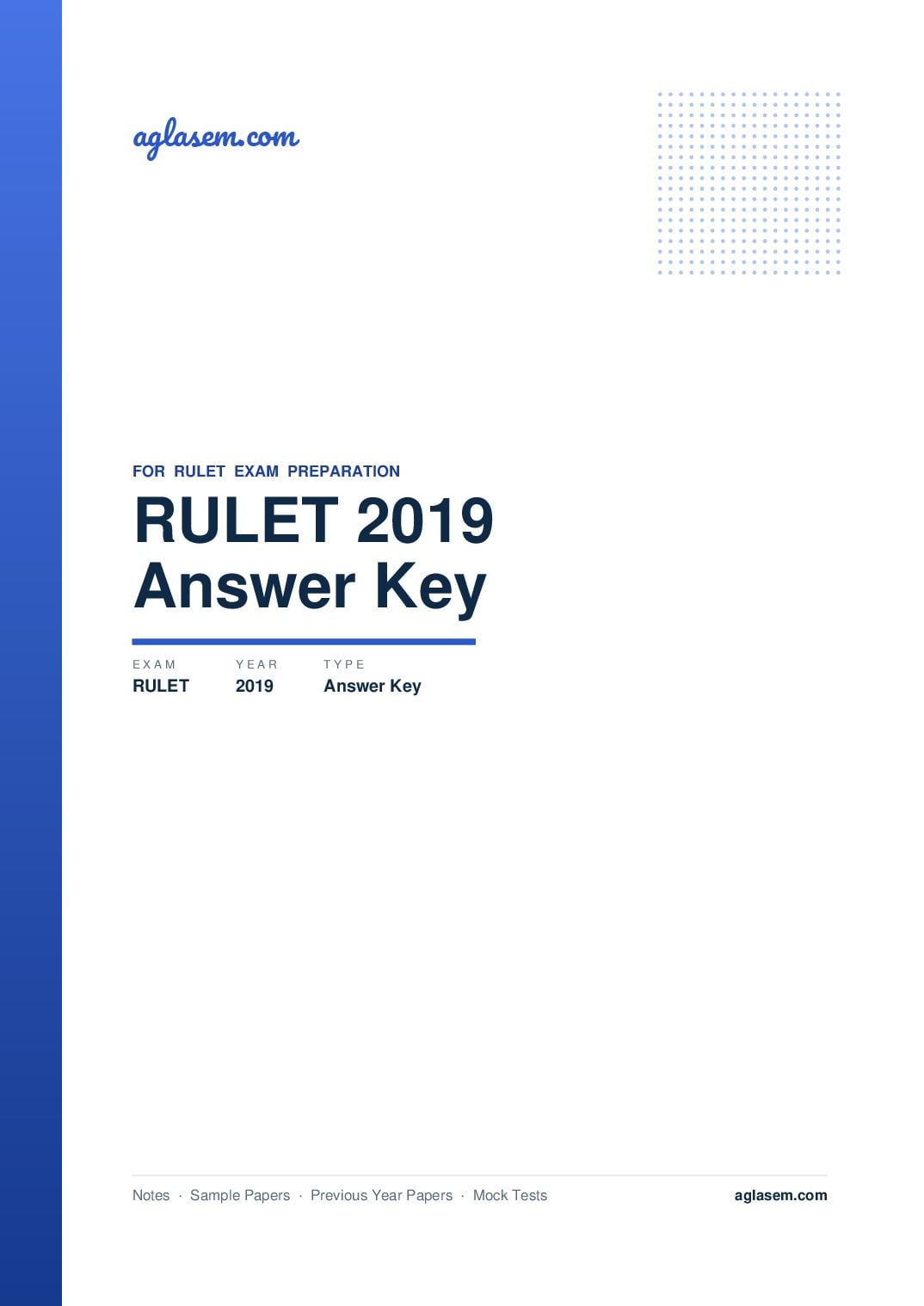 RULET 2019 Answer Key - Page 1 of 5