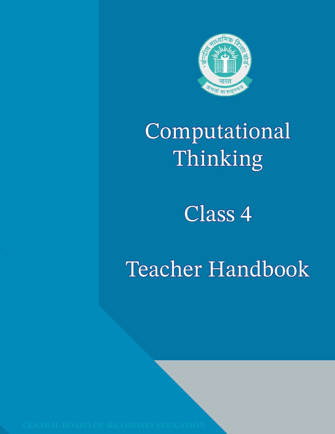 CTAI Teacher Handbook Class 4 - Page 1 of 111