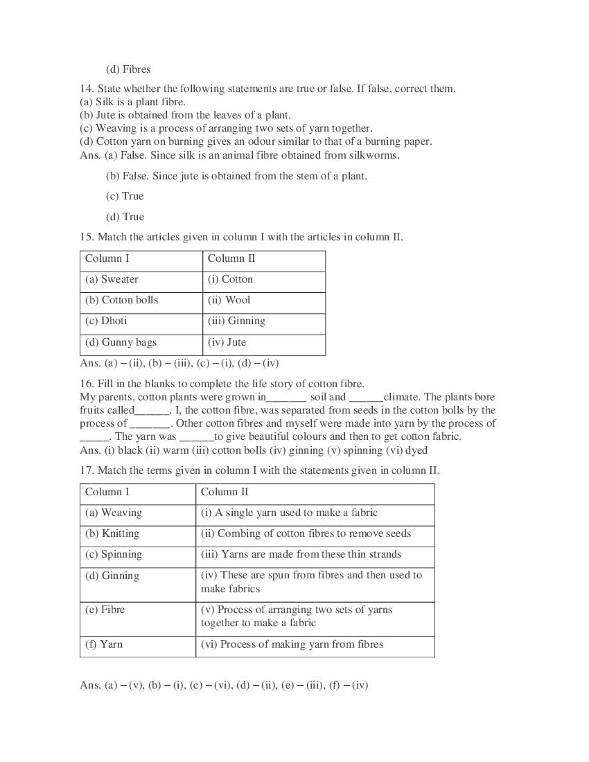 Class 6 Science Competency Based Questions 2025 - Download PDF - AglaSem
