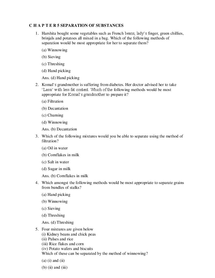 Class 6 Science Competency Based Questions 2025 - Download PDF - AglaSem