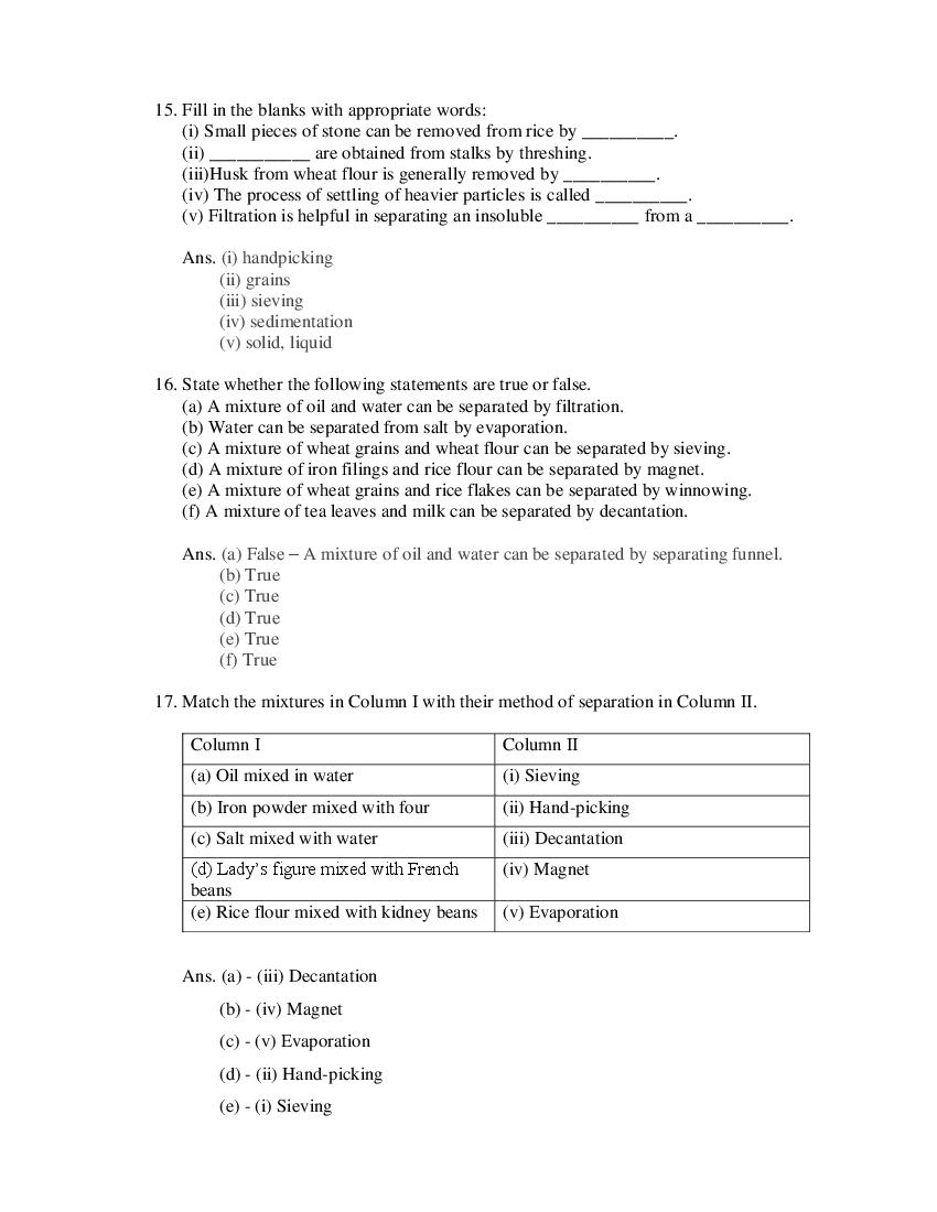 Class 6 Science Competency Based Questions 2025 - Download PDF - AglaSem