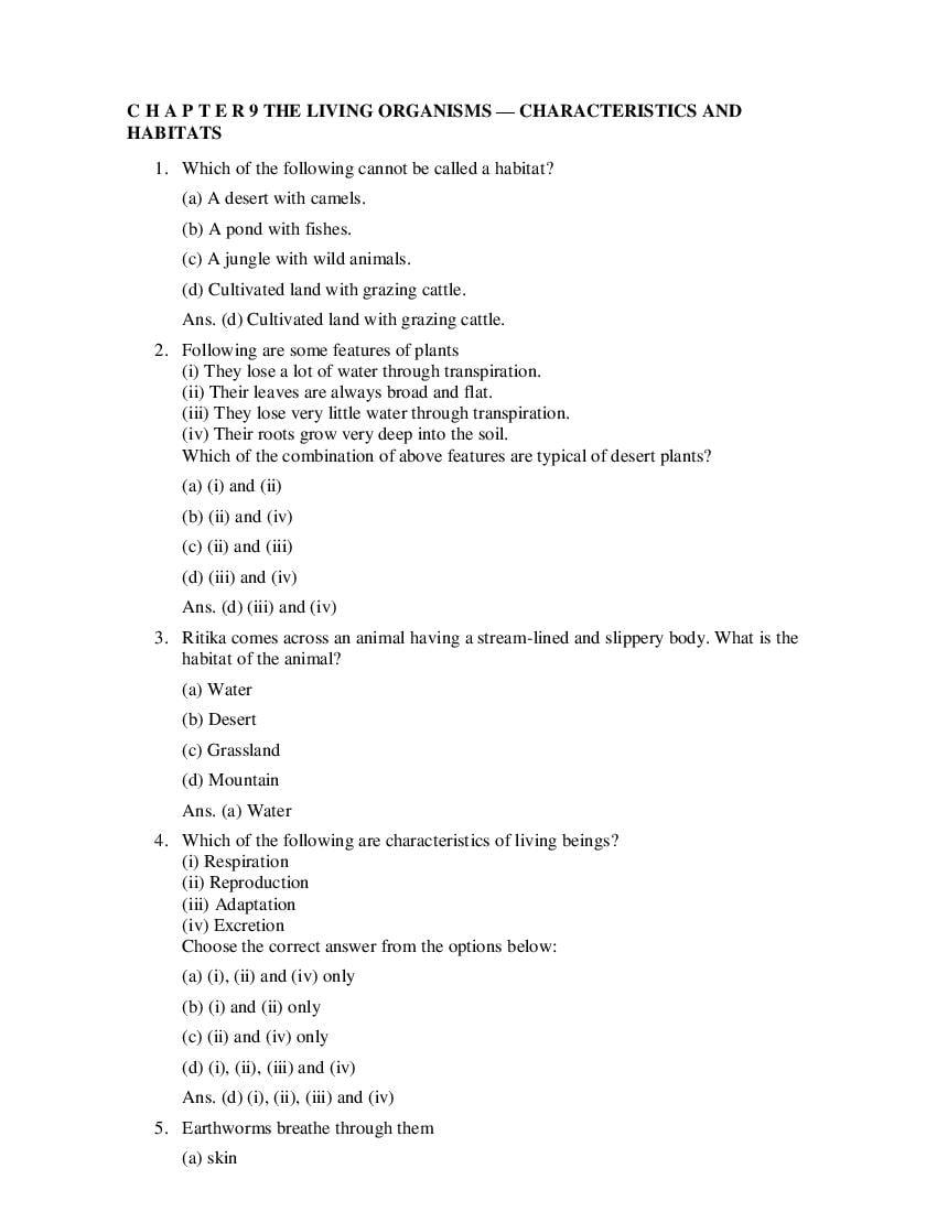 Class 6 Science Competency Based Questions 2025 - Download PDF - AglaSem