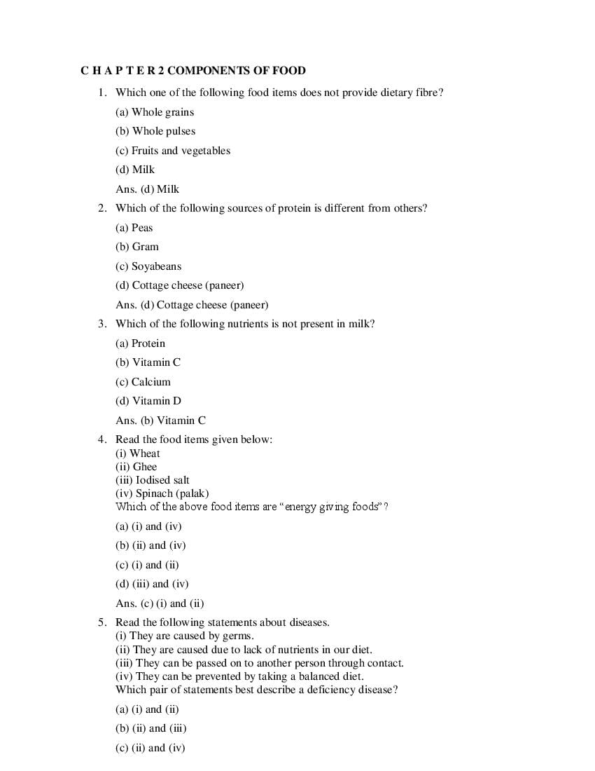 Class 6 Science Competency Based Questions 2025 - Download PDF - AglaSem