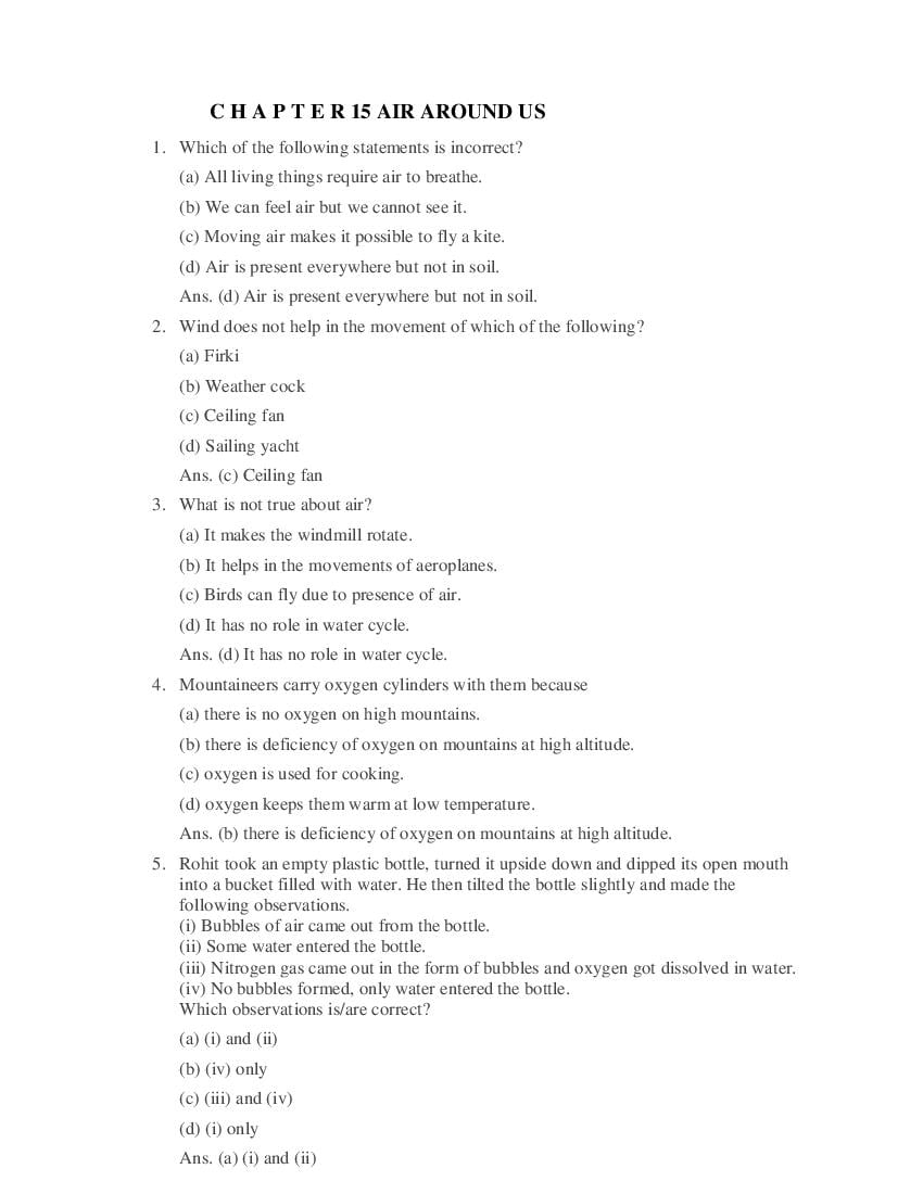 Class 6 Science Competency Based Questions 2025 - Download PDF - AglaSem