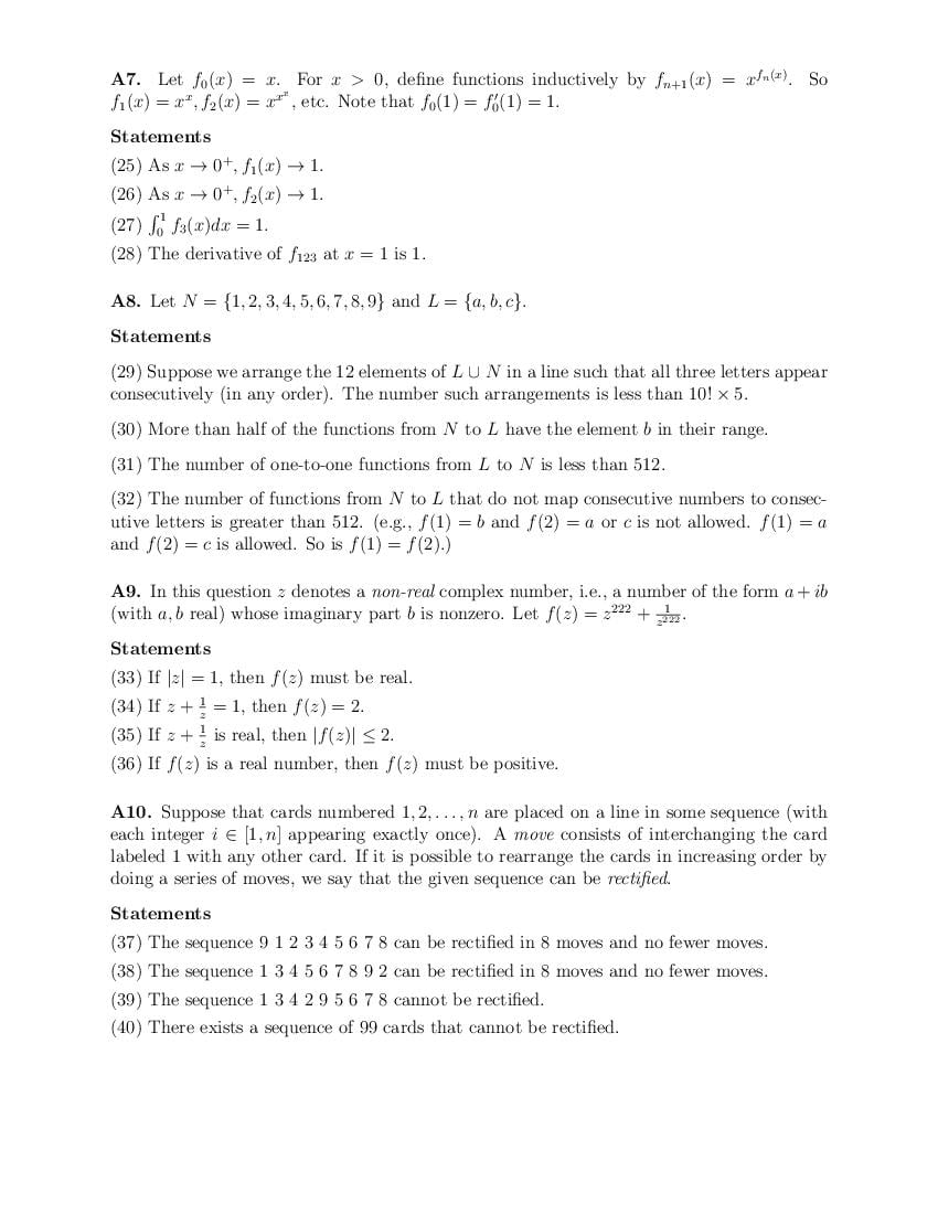 CMI Entrance Exam 2022 Question Papers PDF with Solutions (5 Papers)