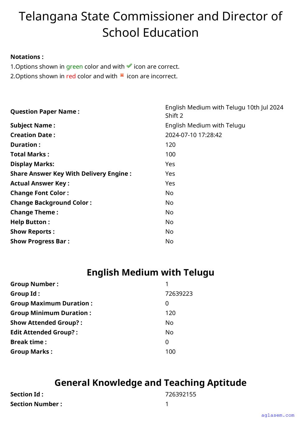 AP DEECET 2024 Question Paper for All Subjects - Page 1 of 60