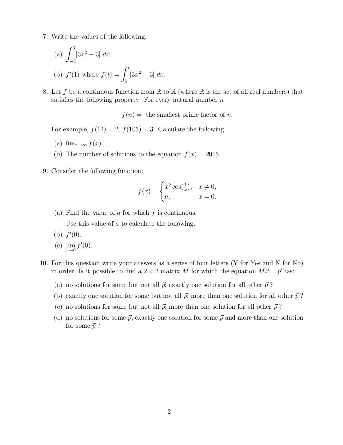 CMI Entrance Exam 2017 Question Papers PDF with Solutions (3 Papers)