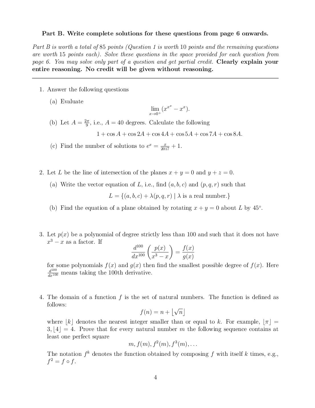 CMI Entrance Exam 2017 Question Papers PDF with Solutions (3 Papers)