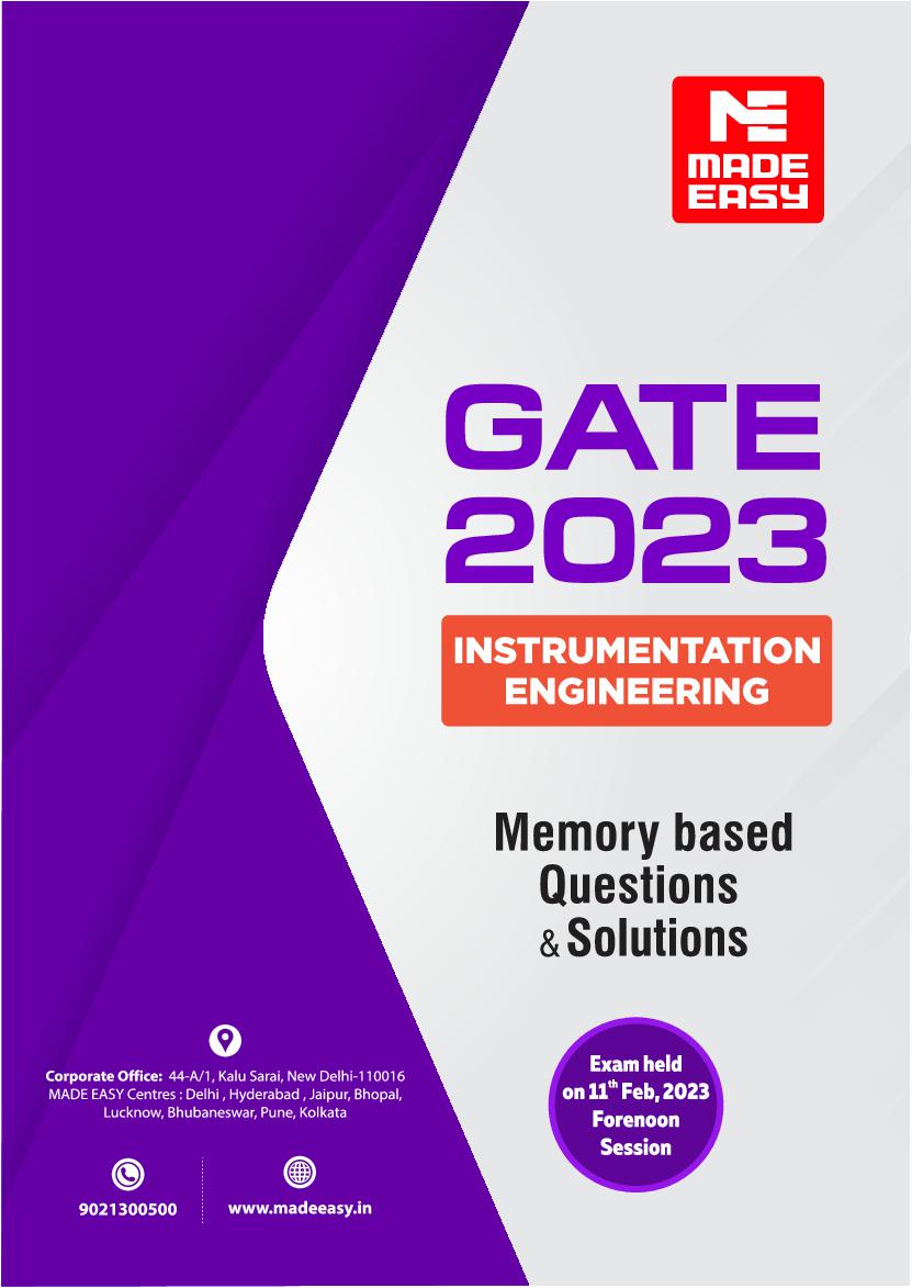 GATE 2023 Question Paper with Solutions - IN - by Made Easy - Page 1