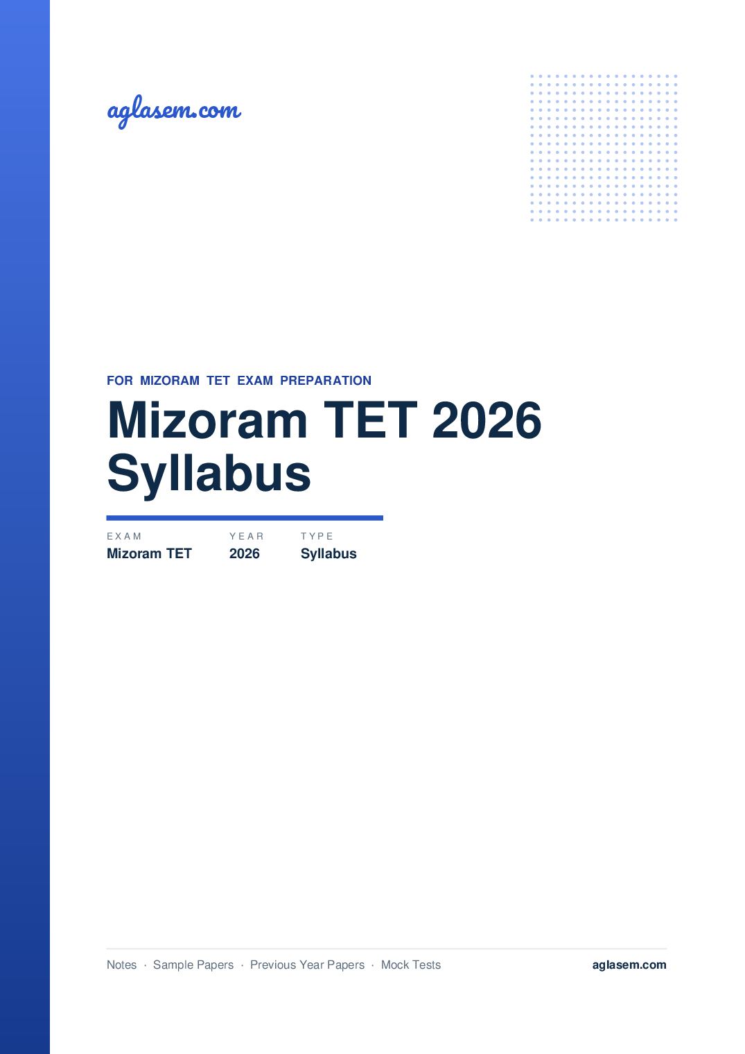 Mizoram TET 2026 Syllabus - Page 1 of 17