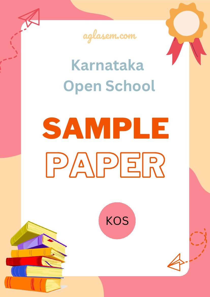 KOS SSLC Model Question Paper Kannada - Page 1