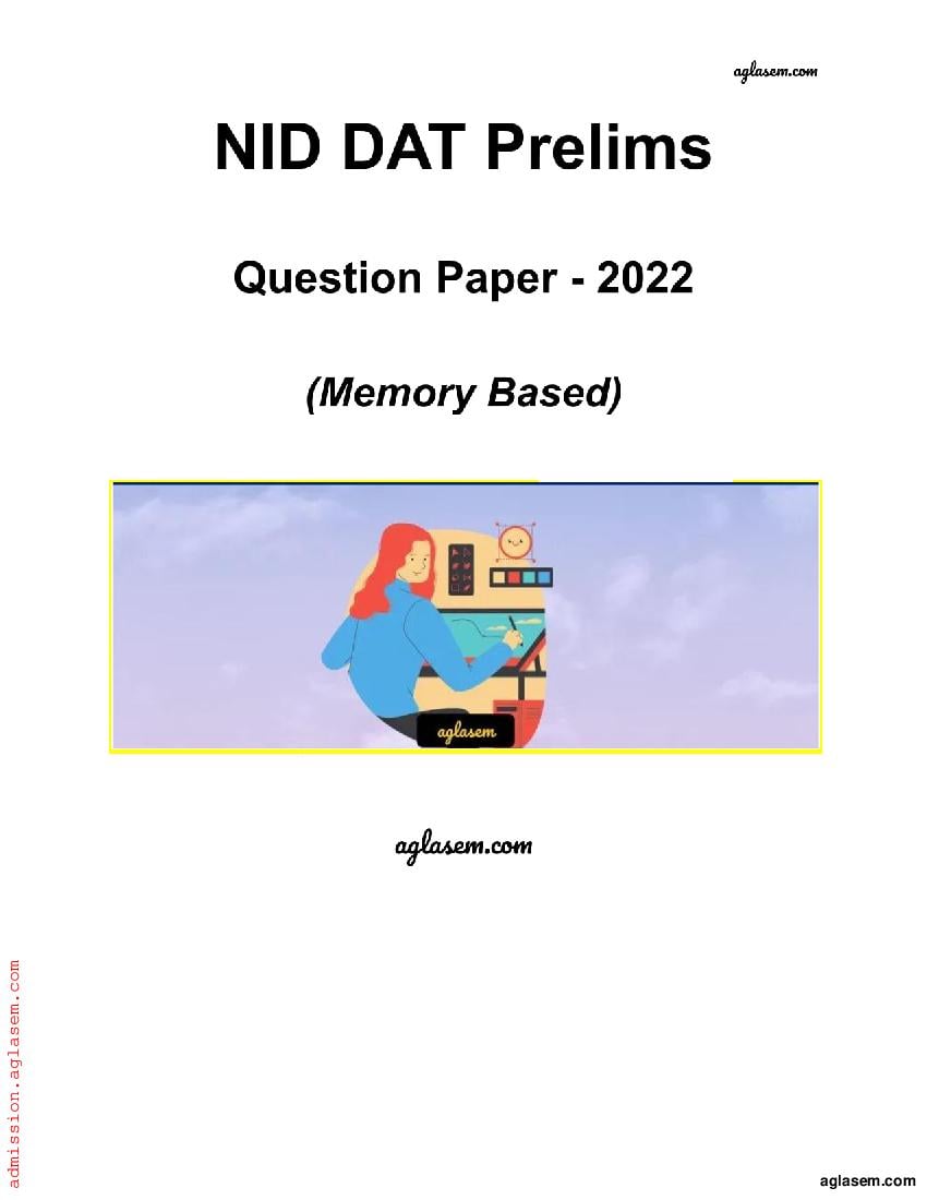 NID 2022 DAT Prelims Question Paper - Page 1