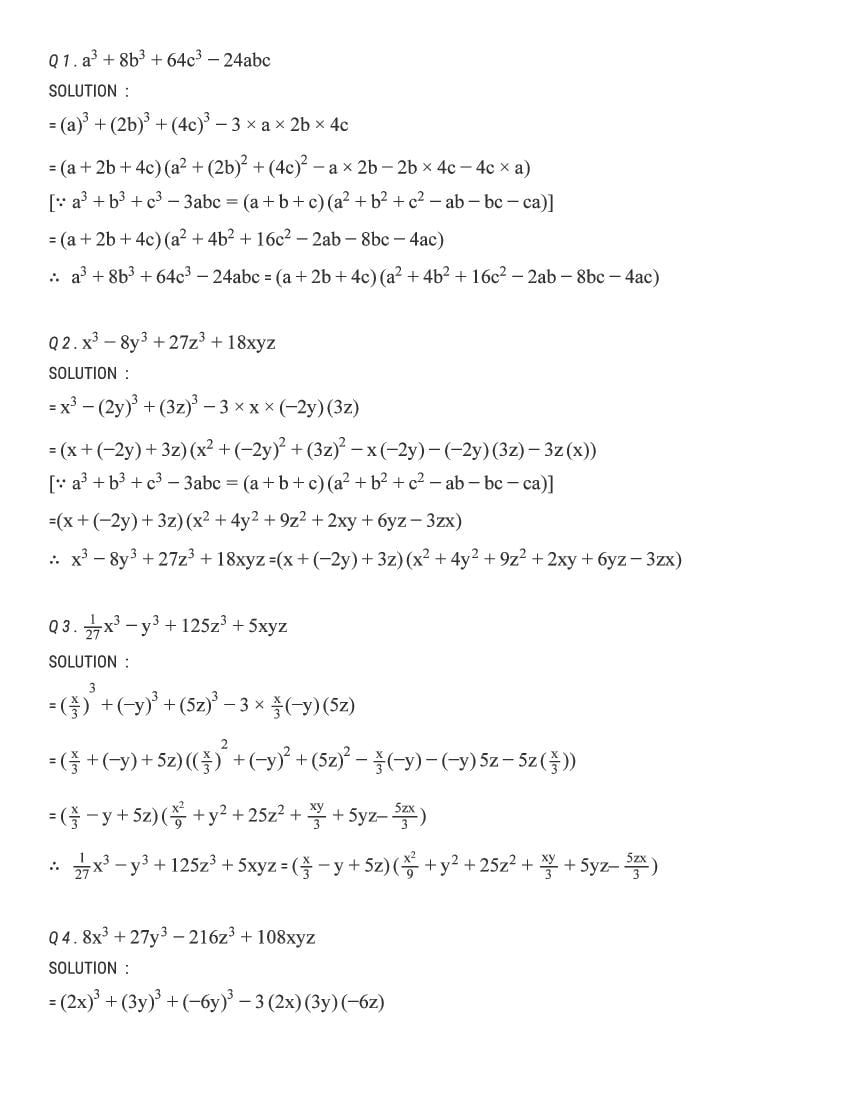 RD Sharma Solutions Class 9 Chapter 5 Factorisation Of Algebraic 