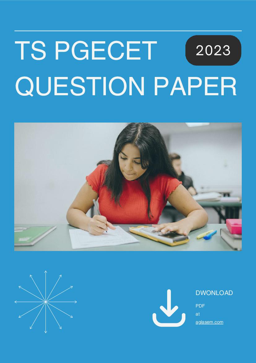 TS PGECET 2023 Question Paper For Neno Technology