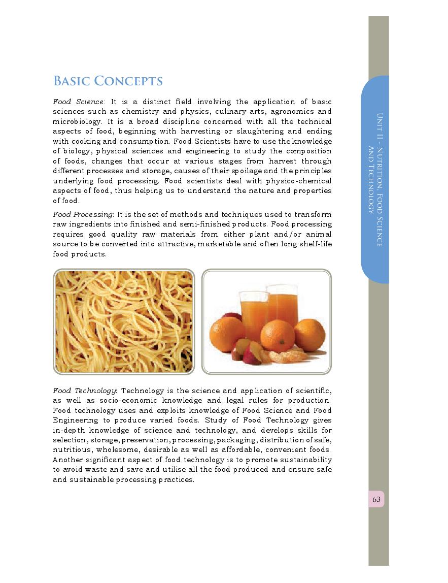 NCERT Book Class 12 Home Science Chapter 4 Catering And Food Service ...