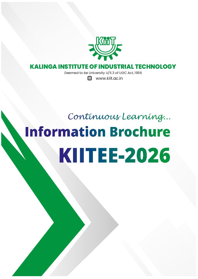 KIITEE 2026 Information Brochure - Page 1