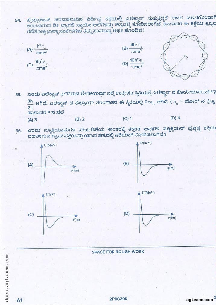 KCET 2021 Question Paper PDF with Answer Key (4 Papers)