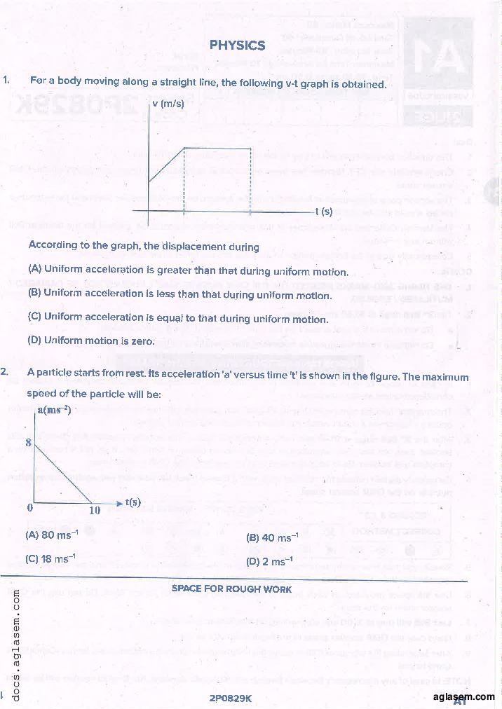 KCET 2021 Question Paper PDF with Answer Key (4 Papers)
