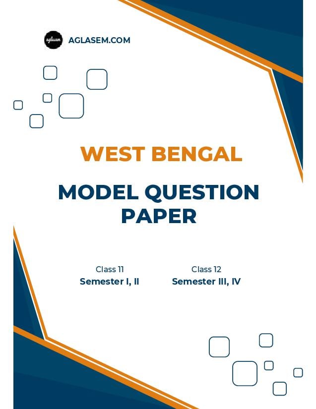 Wbchse Class 11 Math Semester 1 Model Question Paper 2024 Pdf Download Aglasem 8679