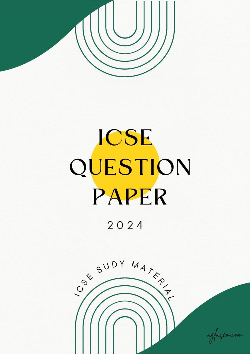 ICSE Class 10 Question Paper 2024 Environmental Applications - Page 1