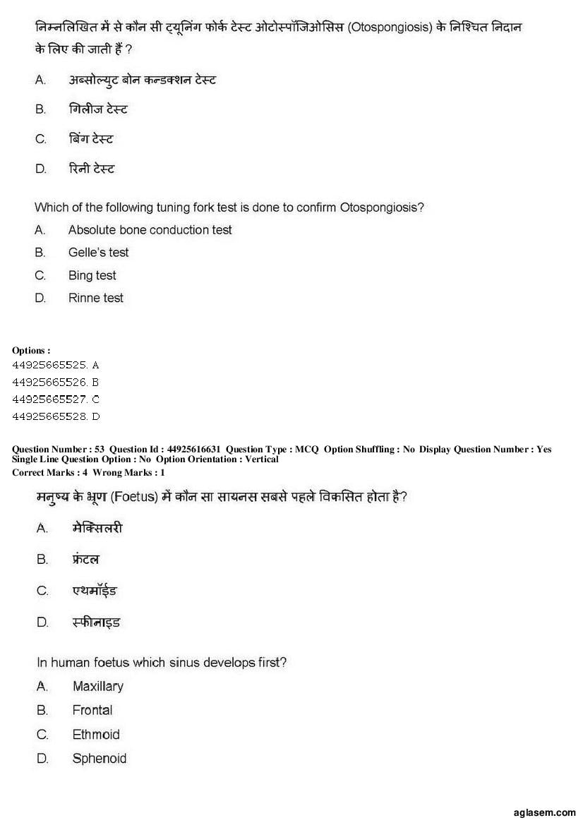 AIAPGET 2019 Question Paper PDF (Ayurveda, Homoeopathy, Siddha, Unani)