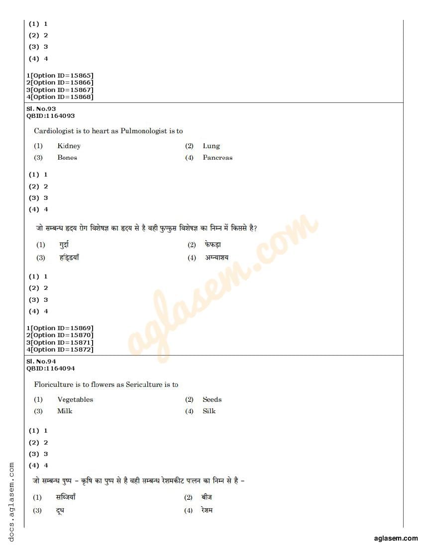 Cuet Pg General Question Paper 2022 Pdf Download Here Aglasem Admission