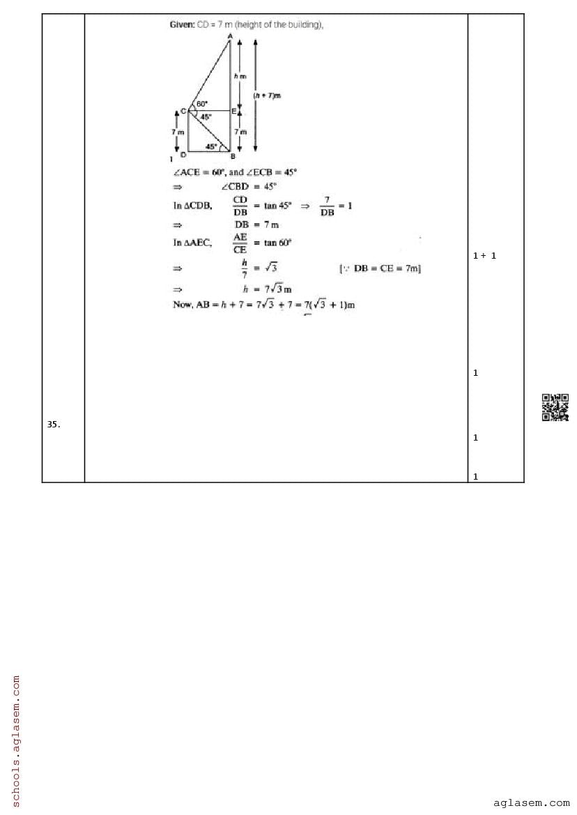 class 10 pre board question paper 2024 maths basic