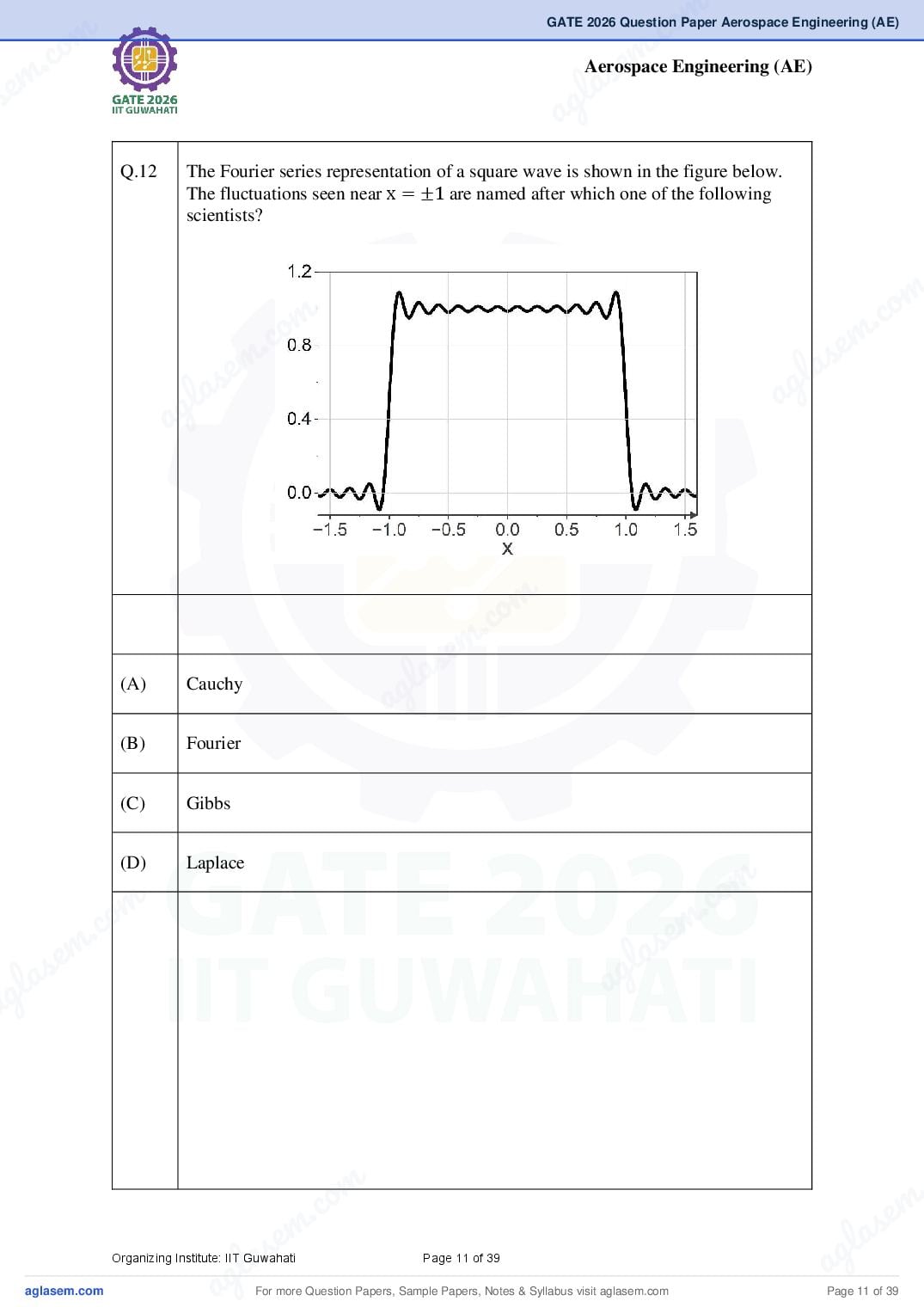GATE 2026 Question Papers PDF with Answer Keys (38 Papers)