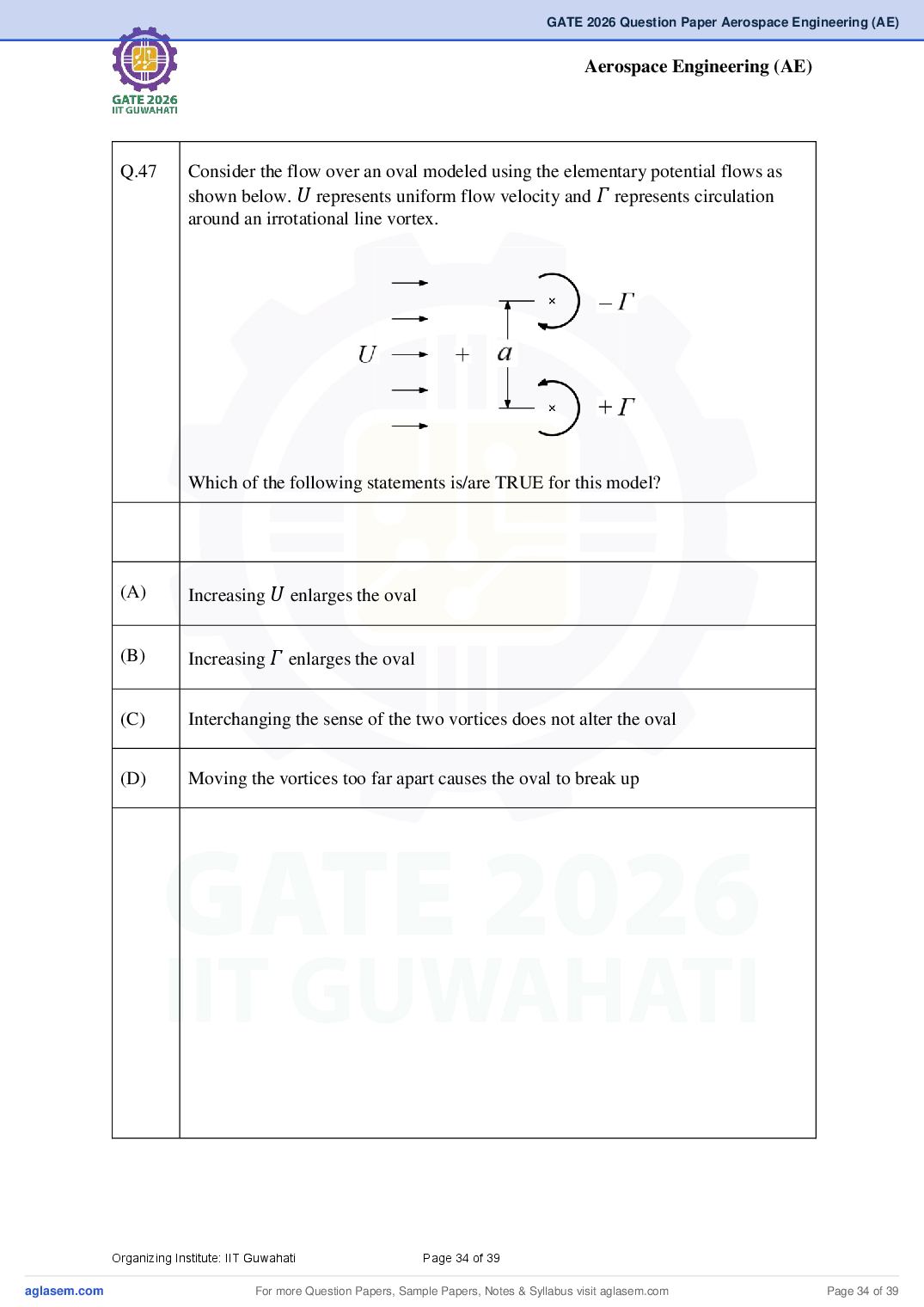 GATE 2026 Question Papers PDF with Answer Keys (38 Papers)