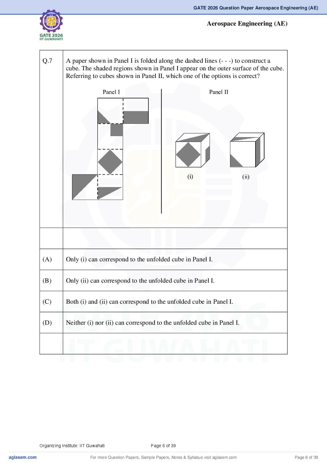 GATE 2026 Question Papers PDF with Answer Keys (38 Papers)