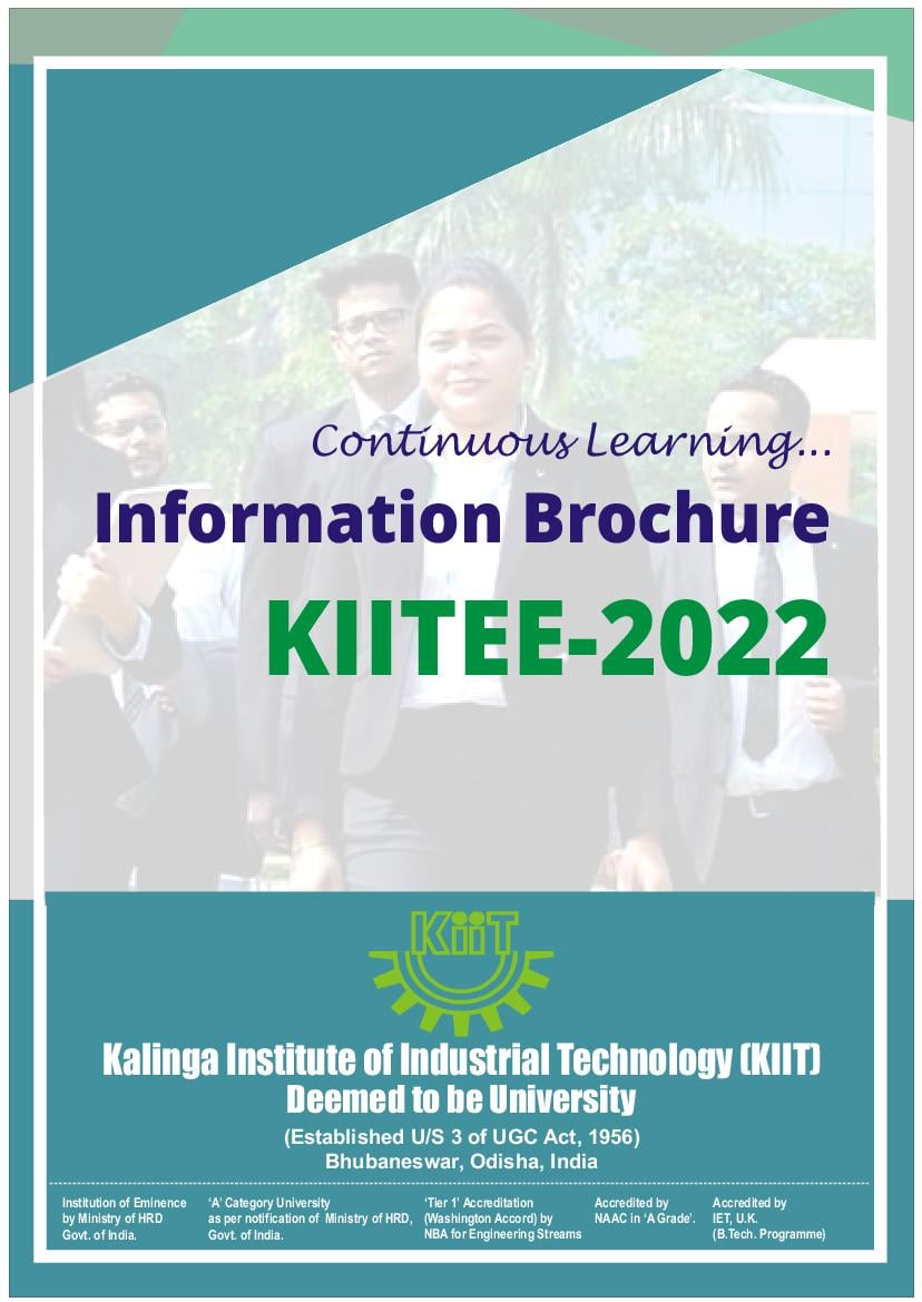 KIITEE 2022 Information Brochure - Page 1
