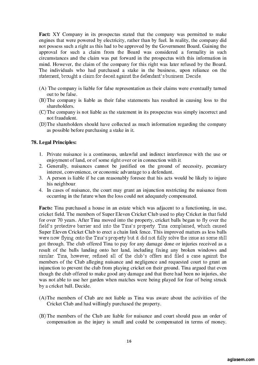 AILET 2020 Question Paper PDF with Answer Key (BA LLB, LLM, PhD)