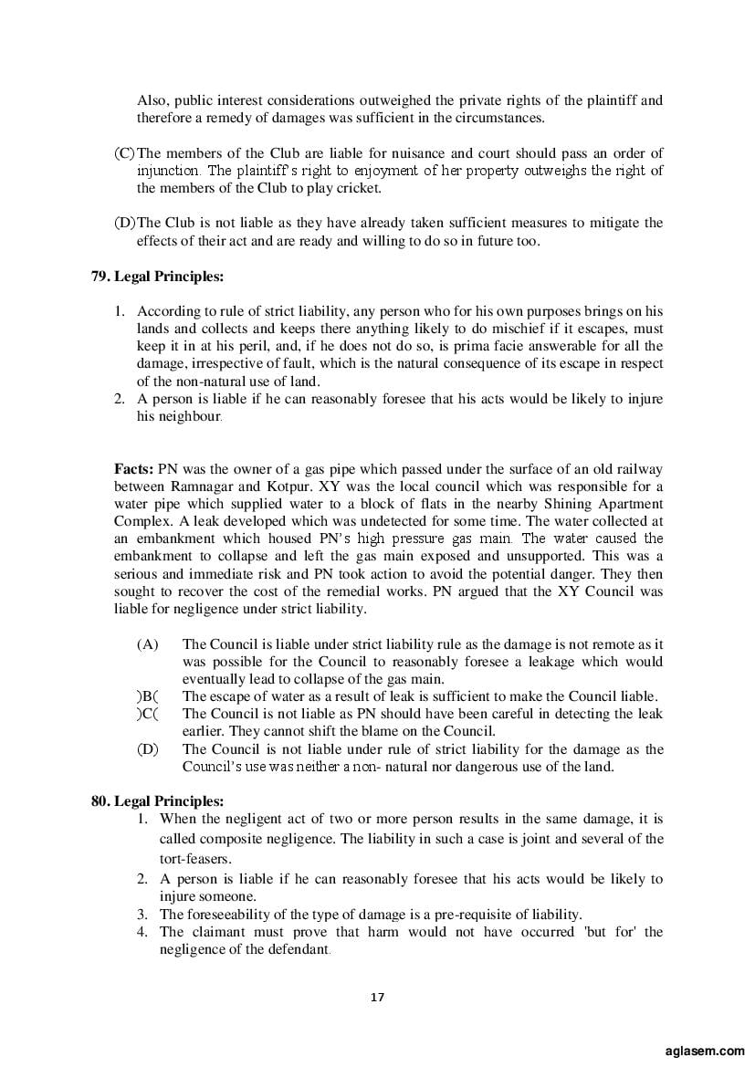 AILET 2020 Question Paper PDF with Answer Key (BA LLB, LLM, PhD)