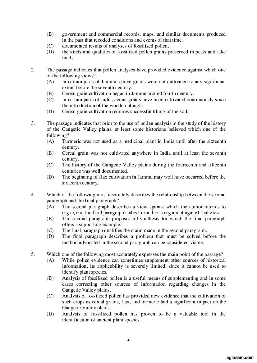 AILET 2020 Question Paper PDF with Answer Key (BA LLB, LLM, PhD)