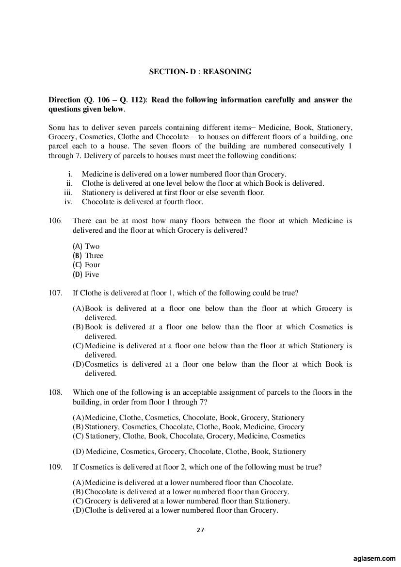AILET 2020 Question Paper PDF with Answer Key (BA LLB, LLM, PhD)