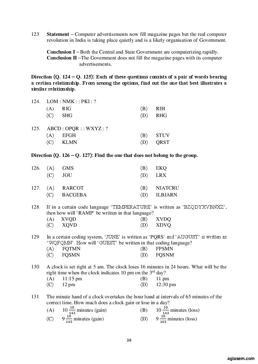 AILET 2020 Question Paper PDF with Answer Key (BA LLB, LLM, PhD)