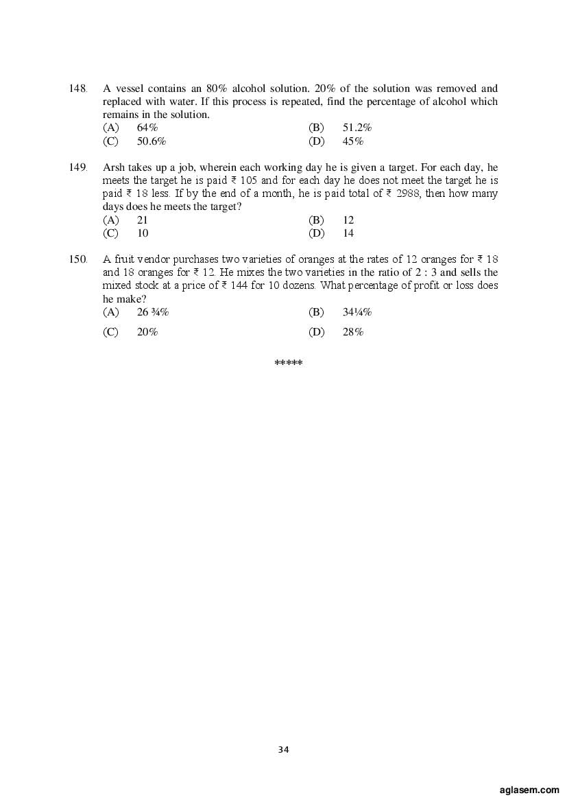 AILET 2020 Question Paper PDF with Answer Key (BA LLB, LLM, PhD)