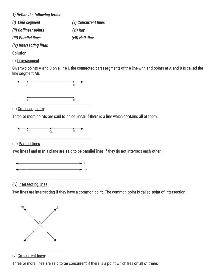 RD Sharma Solutions Class 9 Chapter 7 Euclids Geometry Excercise 7.1 - Page 1