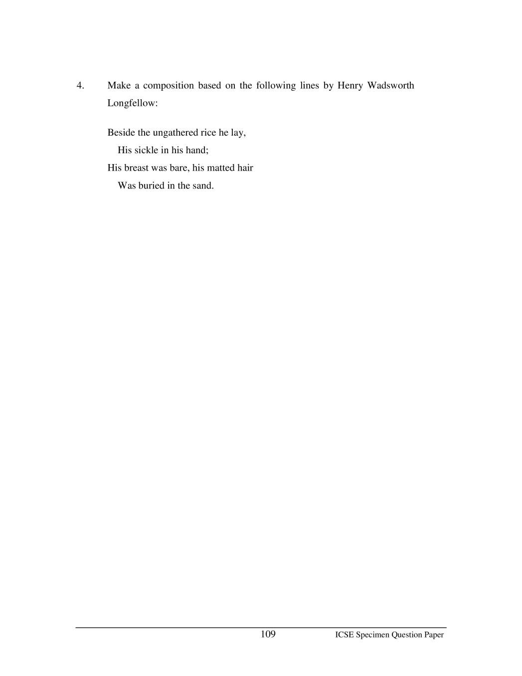 ICSE Class 10 Sample Paper 2020 Art Papers III AglaSem Schools