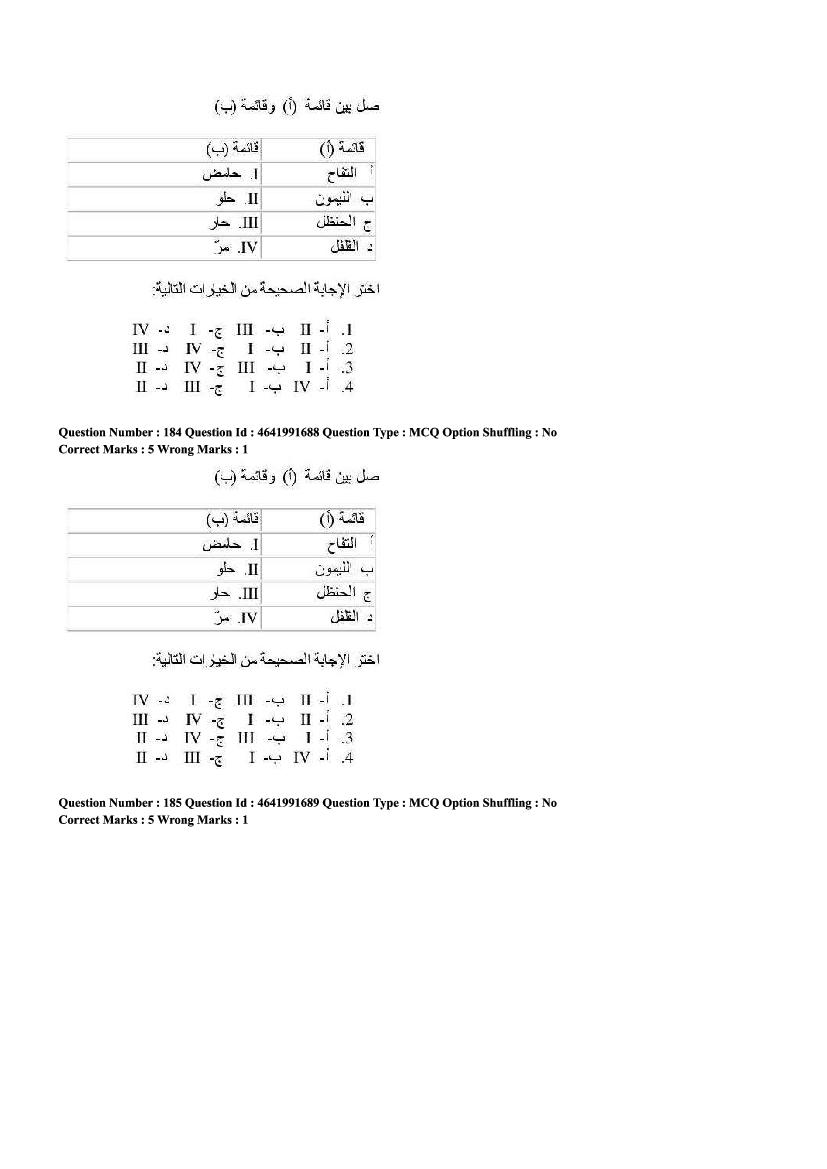 CUET Arabic Question Paper PDF (2022, 2024) with Answer Key
