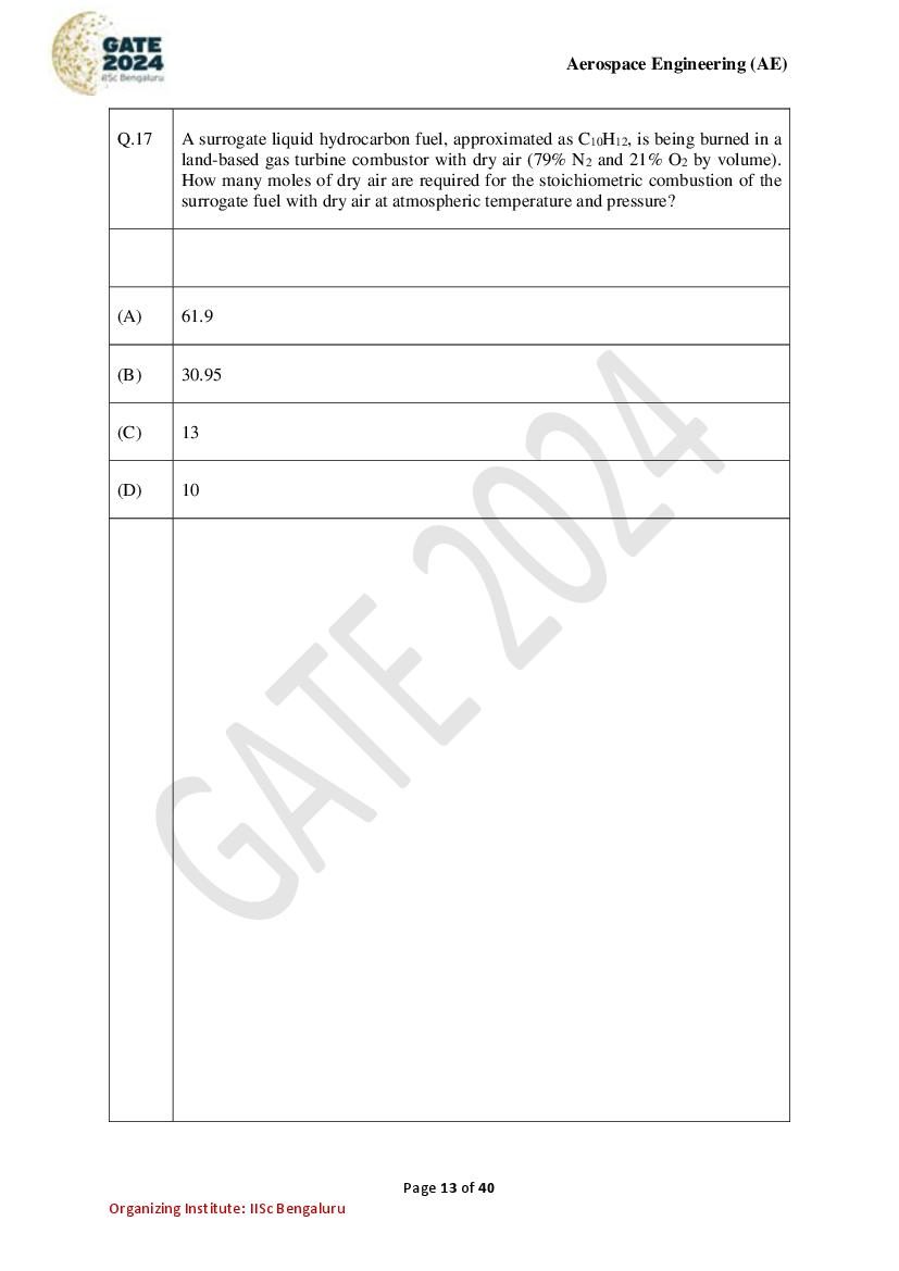 GATE 2024 Question Papers PDF with Answer Keys (38 Papers)