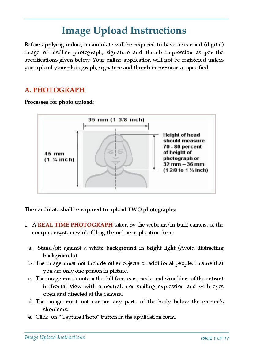 DNB PDCET 2022 Image Upload Instructions - Page 1