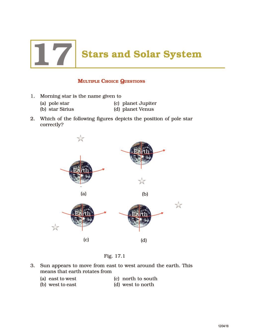 Stars And Solar System Class 8 Exemplar Pdf