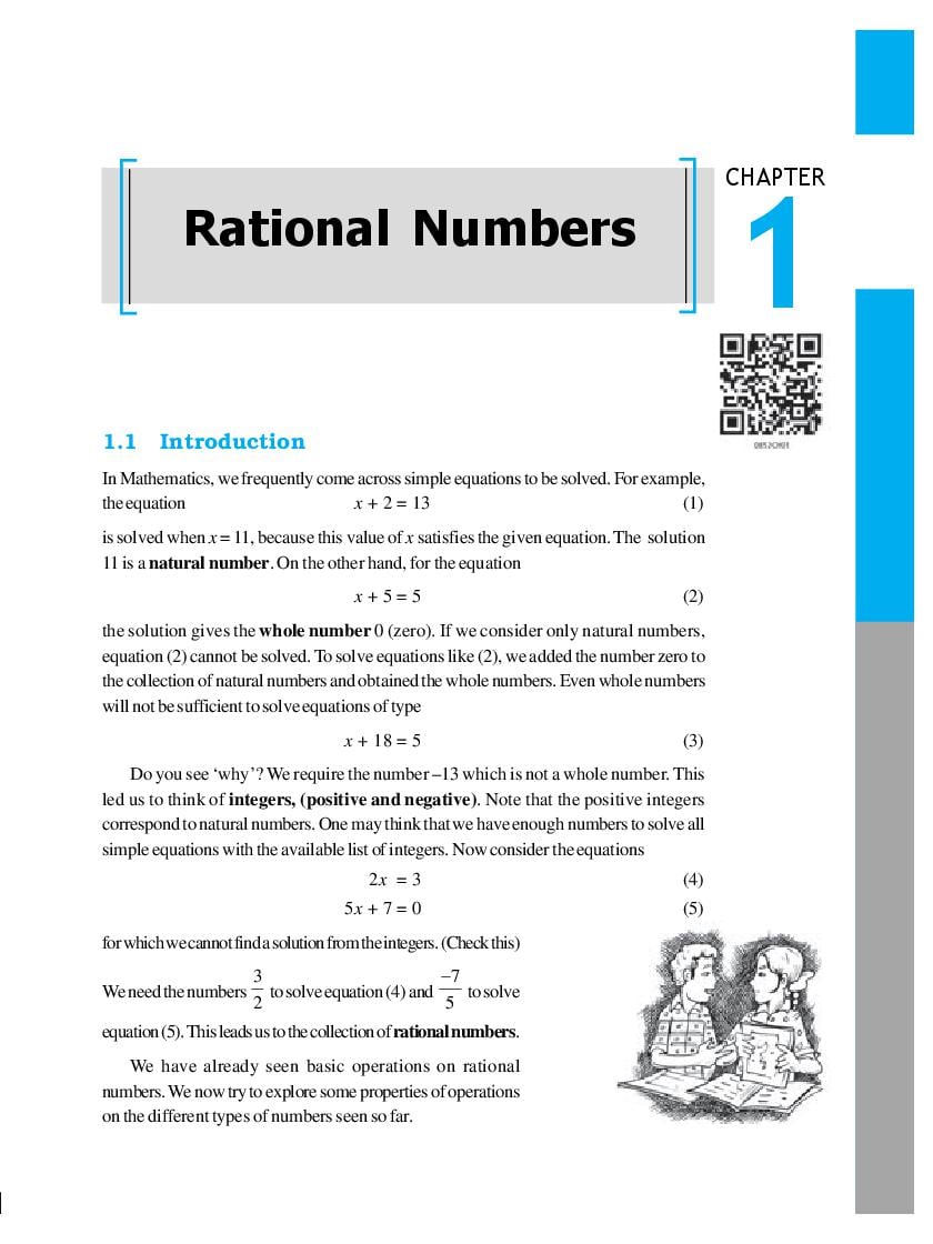NCERT Book Class 8  Maths Chapter 1 Rational Numbers - Page 1