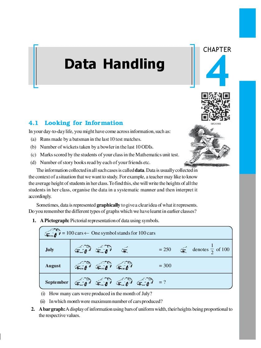NCERT Book Class 8 Maths Chapter 4 Data Handling - Page 1