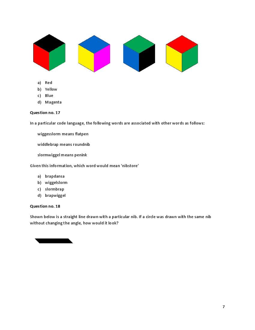 CEED 2015 Question Paper PDF (Official, Part A and Part B)