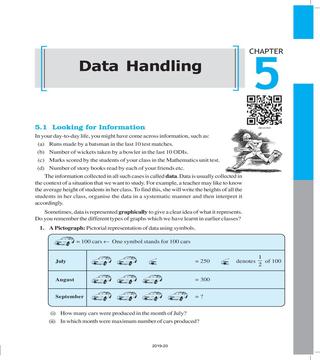 NCERT Book Class 8 Maths Chapter 5 Data Handling