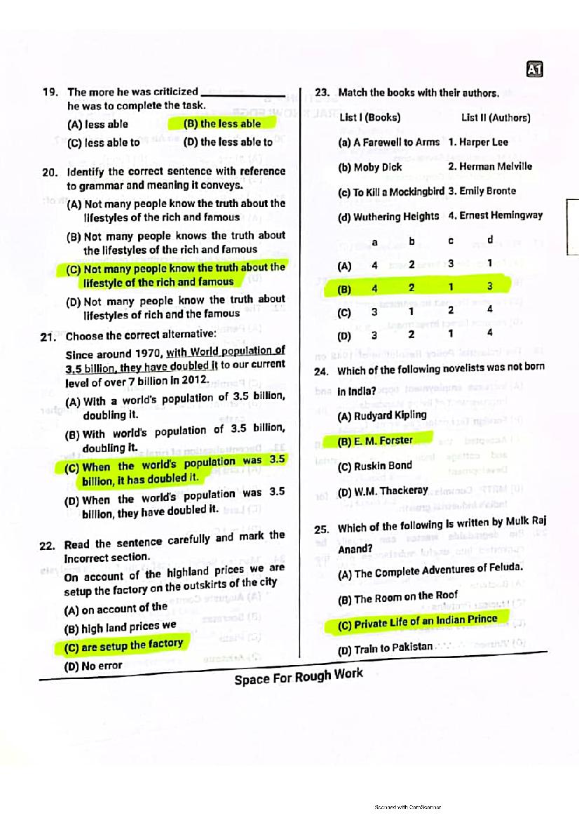 Karnataka PGCET 2021 Question Paper PDF with Answer Key (2 Papers)